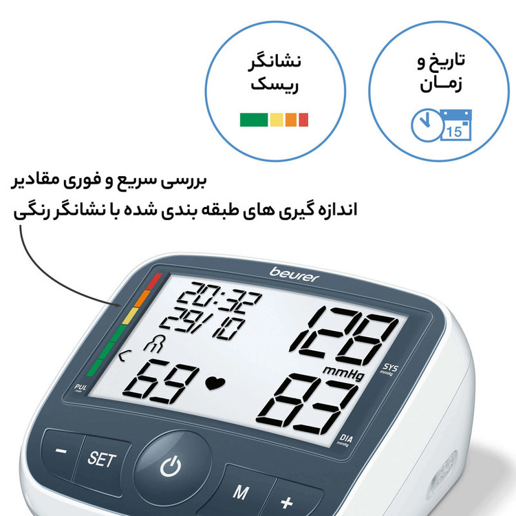 فشارسنج دیجیتالی بیورر مدل BM40