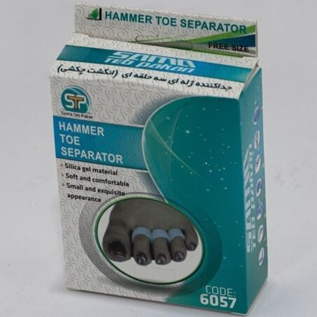 جداکننده ژله ای سه حلقه ای (انگشت چکشی) سما طب کد 6057